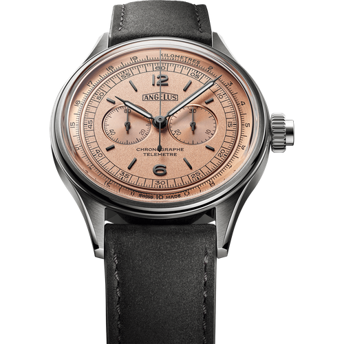 Angelus Chronographe Télémètre Steel Rose