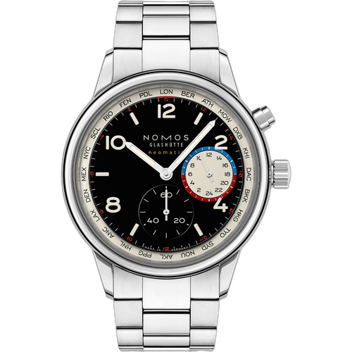 NOMOS Glashütte Club Sport neomatik Worldtimer dark