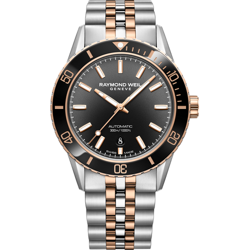 Raymond Weil Freelancer Diver Men's Two-Tone Gradient Black Dial Automatic
