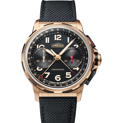 Angelus Chronodate Red Gold Black