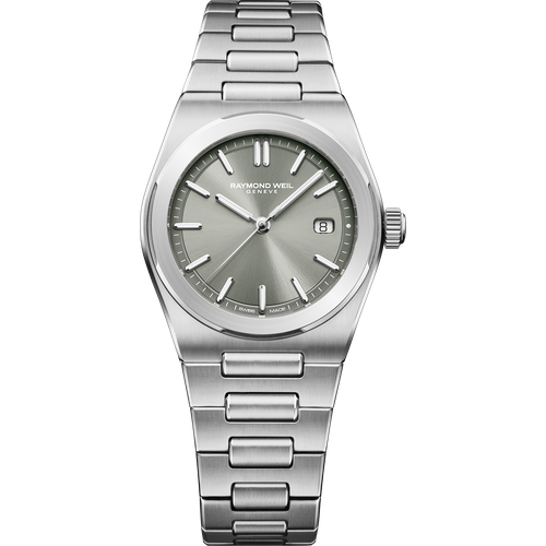 Raymond Weil A.R.T. Sage green Dial Integrated Stainless Steel Bracelet Quartz