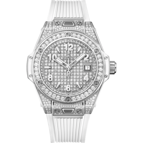 Hublot Big Bang One Click Steel White Full Pavé