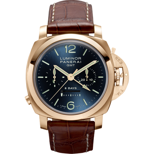 Panerai Luminor 1950 8 Days Chrono Monopulsante GMT Pink Gold