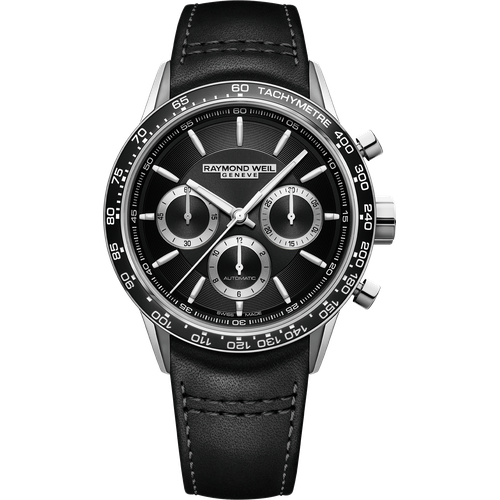 Raymond Weil Freelancer Men's Automatic Chronograph Leather Strap
