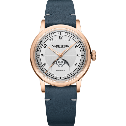 Raymond Weil Millesime Automatic Moon Phase Silver Dial
